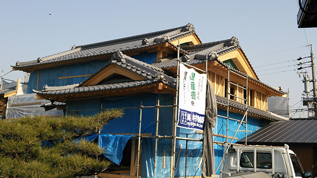 2012年10月17日18日刈谷市板倉町にて建前をしました。
