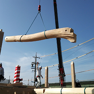 2013年10月28日30日に名古屋市港区にて建前をしました。